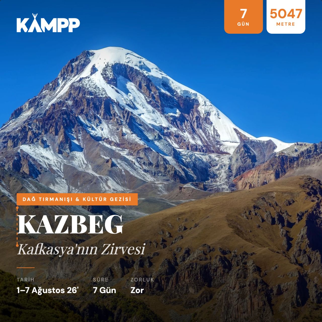 Kazbek Dağı Yaz Tırmanışı