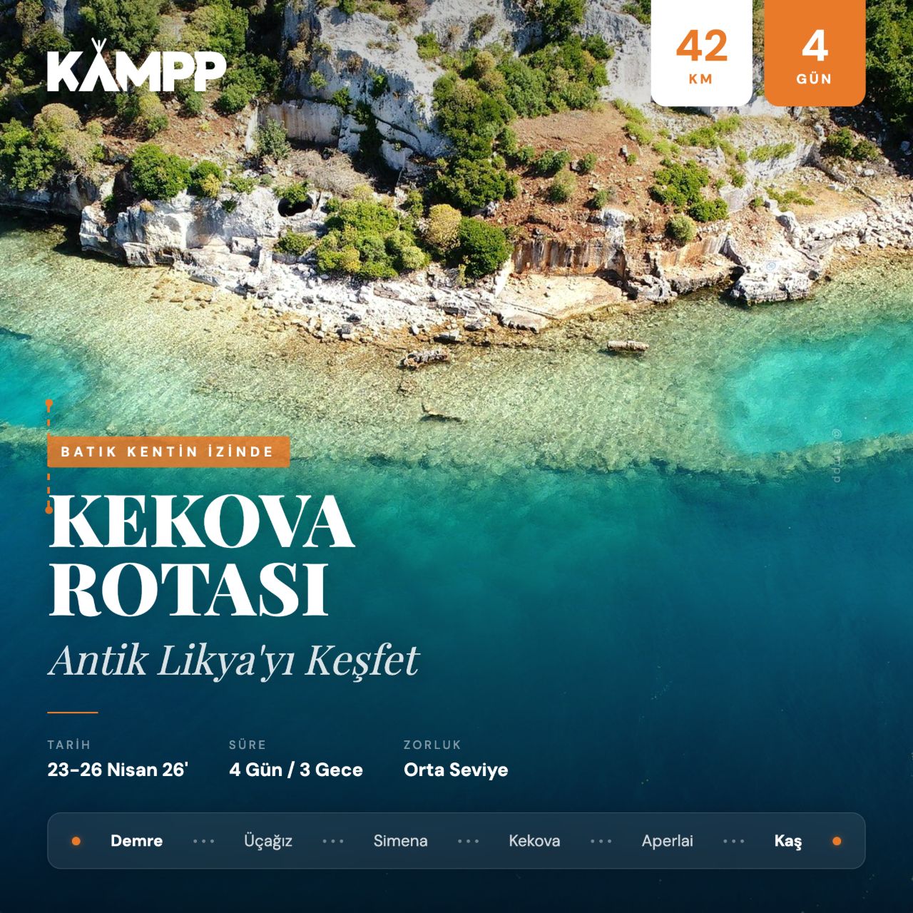 Likya Yolu Etap 3: Kaş - Demre